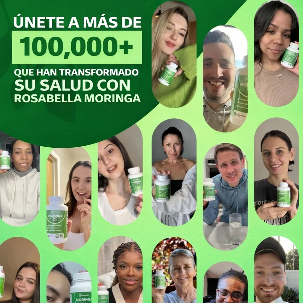 Rosabella Moringa 100% Pura Potencia Máxima – 60 Cápsulas | Energía Natural, Antioxidantes y Soporte Inmunológico