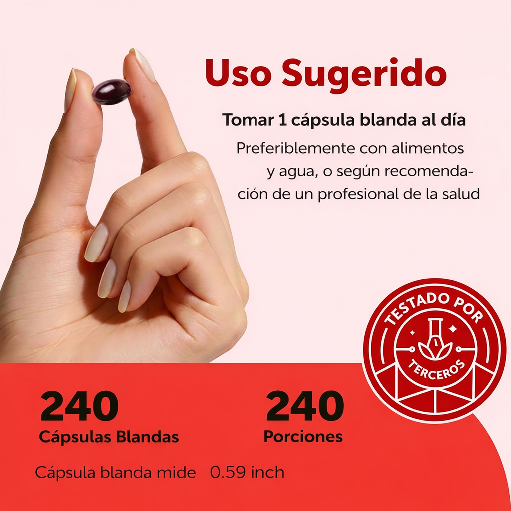 Micro Ingredients - Astaxantina 6 mg – Potente Antioxidante de Microalgas | Softgels