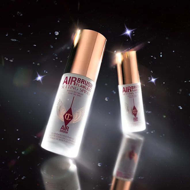 Charlotte Tilbury Airbrush Flawless Setting Spray Kit (Mini) – Spray fijador de maquillaje de larga duración