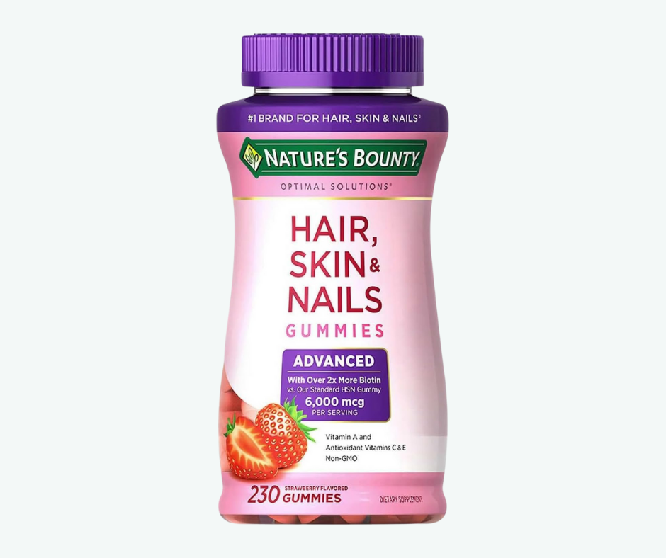 Hair, Skin & Nails – Gomitas para Cabello, Piel y Uñas Saludables | Nature's Bounty