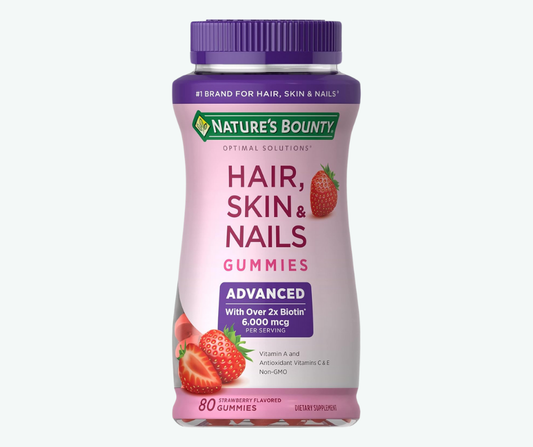 Hair, Skin & Nails – Gomitas para Cabello, Piel y Uñas Saludables | Nature's Bounty
