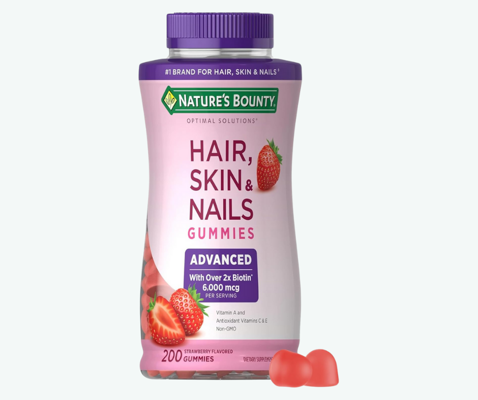 Hair, Skin & Nails – Gomitas para Cabello, Piel y Uñas Saludables | Nature's Bounty
