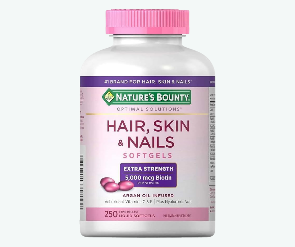 Hair, Skin & Nails – Cápsulas Blandas para Cabello, Piel y Uñas | Nature's Bounty