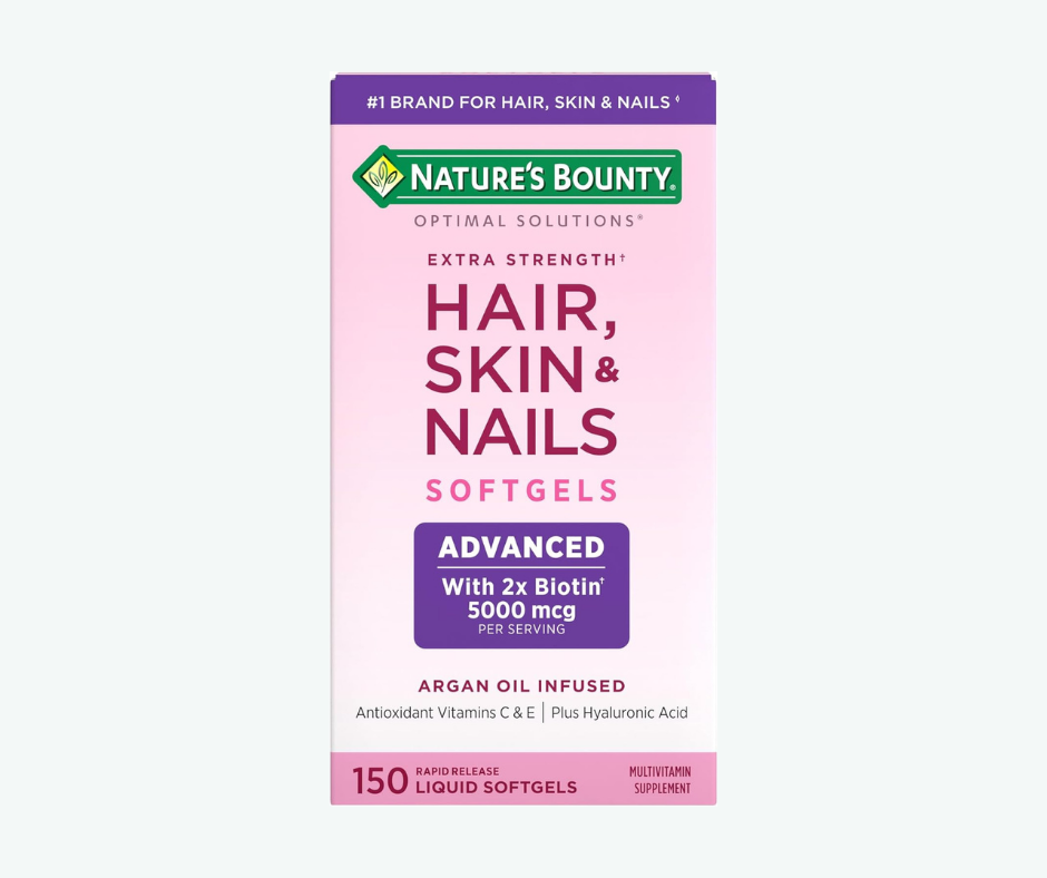 Hair, Skin & Nails – Cápsulas Blandas para Cabello, Piel y Uñas | Nature's Bounty