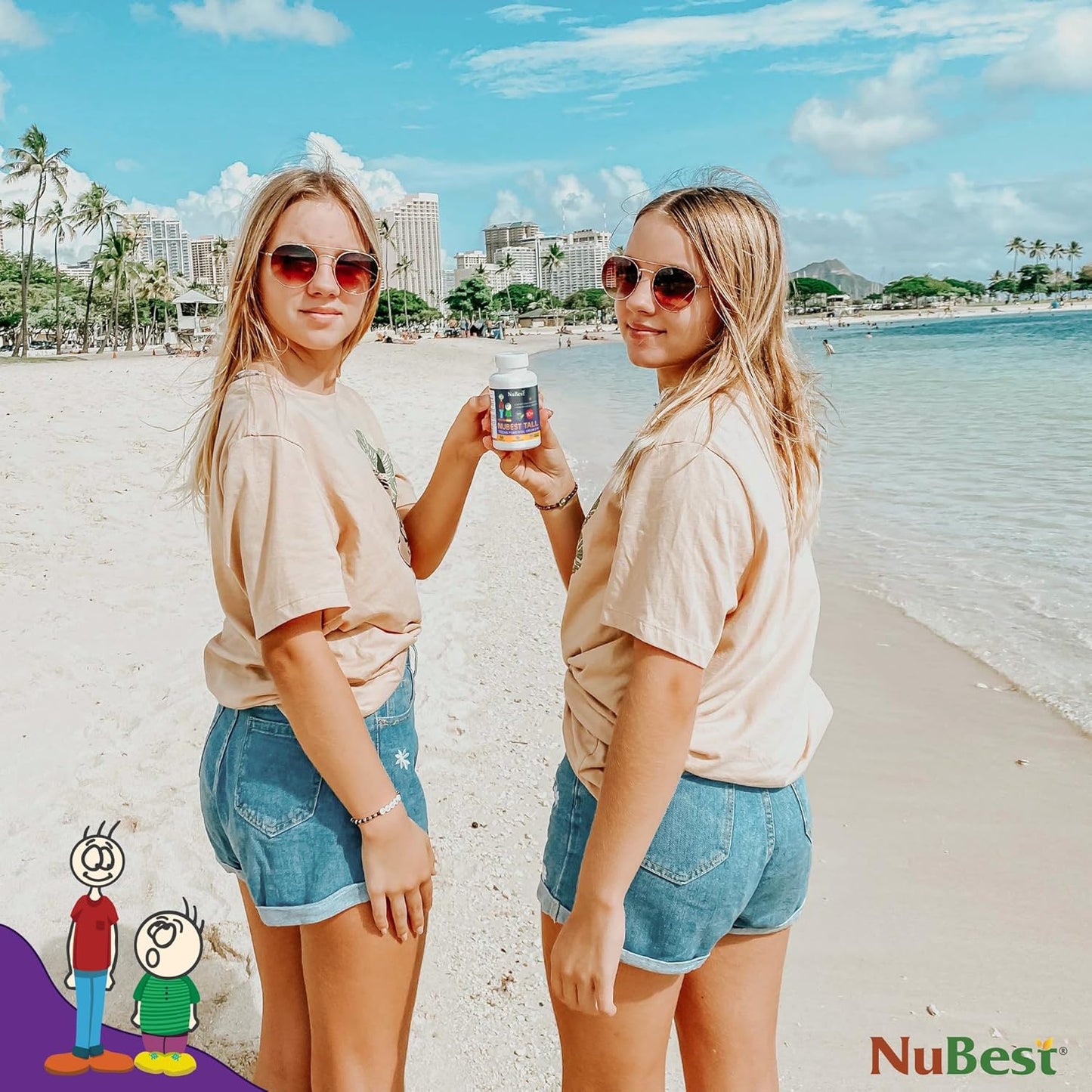NuBest Tall 10+ – Vitaminas para Crecimiento y Salud Ósea para Niños | 60 Cápsulas