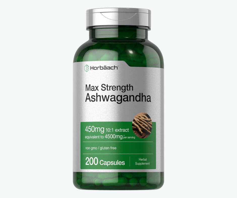 Horbäach - Ashwagandha de 450 mg – Suplemento Herbal para Estrés y Bienestar | Cápsulas