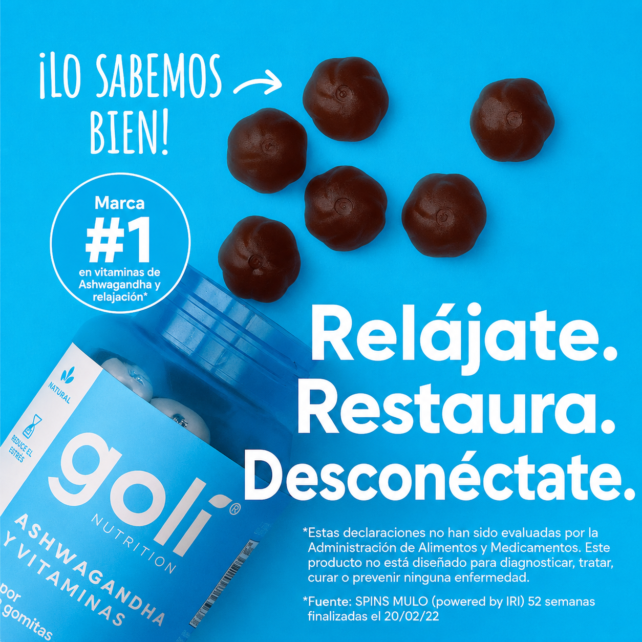 Ashwagandha Gummies – Gomitas para Estrés y Bienestar | Goli Nutrition