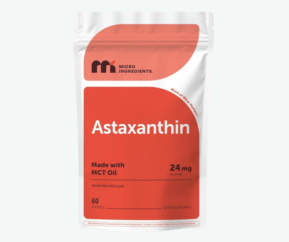 Micro Ingredients - Astaxantina 24 mg – Máxima Potencia Antioxidante para Piel, Energía y Anti-Edad | Softgels