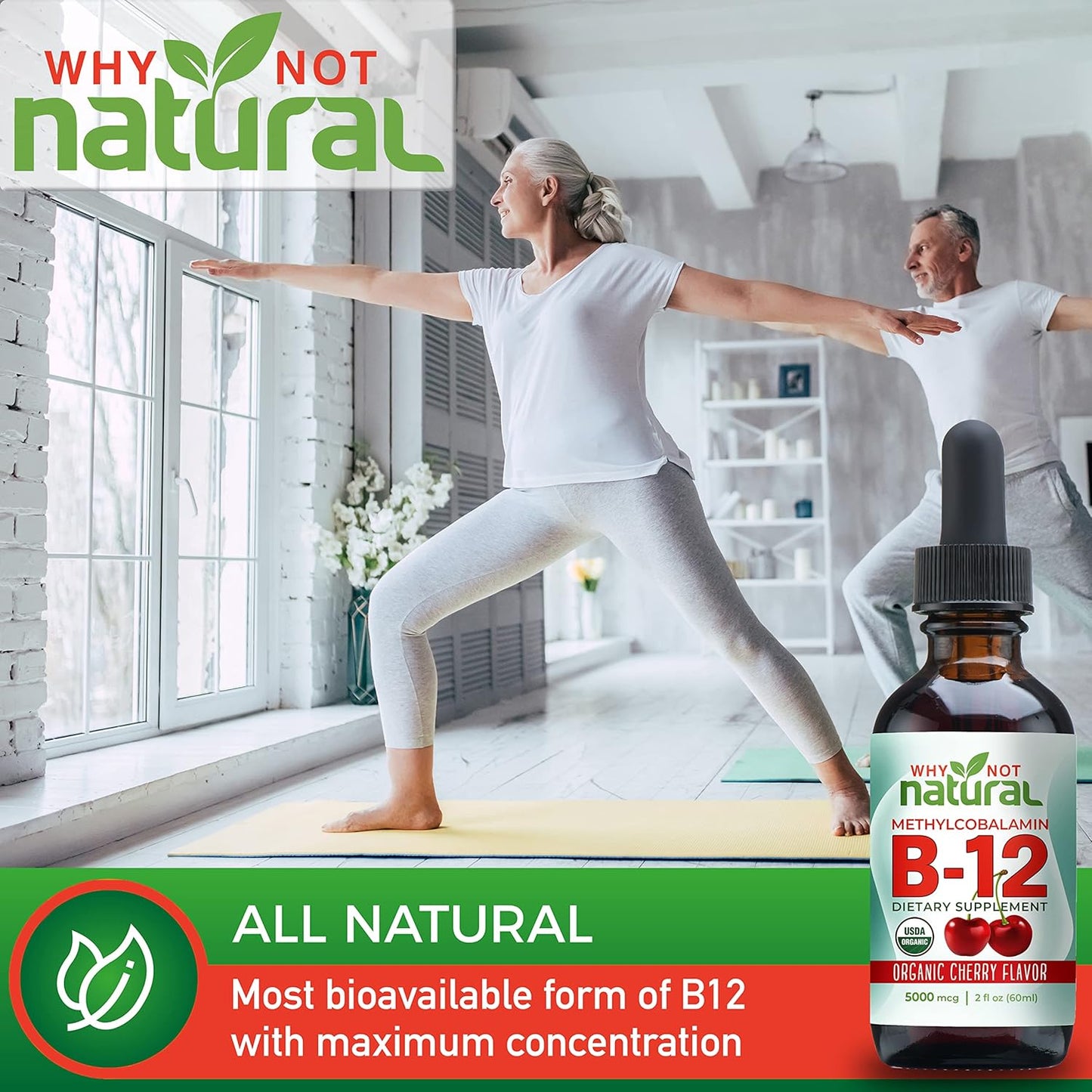 Vitamina B12 5000 mcg en Gotas – Energía y Sistema Nervioso | Why Not Natural