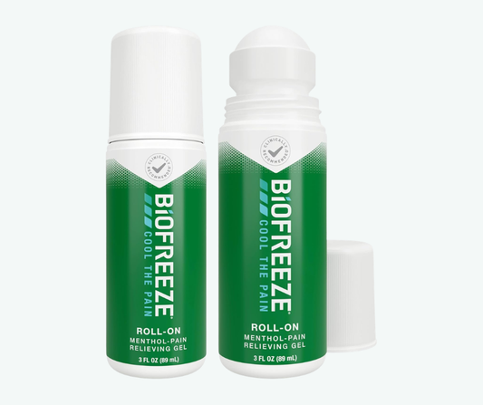 Biofreeze Roll-On 89 ml – Gel Analgésico con Mentol para Alivio Muscular y Articular | Terapia de Frío de Acción Rápida