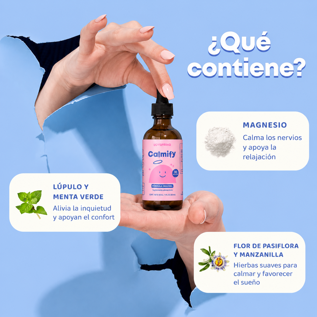 Calmify Kids – Gotas Naturales para la Calma y Concentración – 30 ml | JoySpring