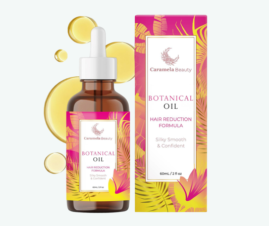 Caramela Beauty - Aceite de Cyperus Rotundus – Aceite Natural para Reducir el Crecimiento del Vello | 60 ml