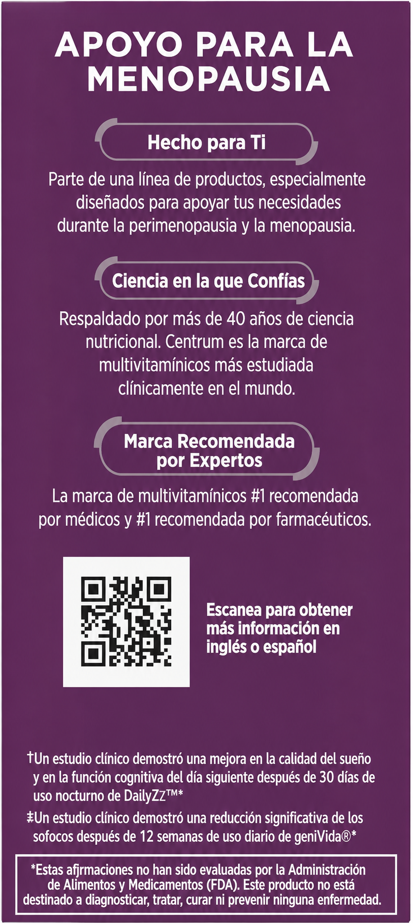 Haleon - Centrum Apoyo para la Menopausia | Sueño Reparador y Bienestar Hormonal | 28 Tabletas