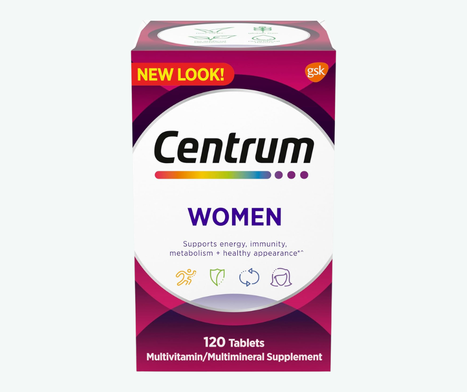 GSK - Centrum Multivitamínico para Mujer Completo – Tabletas | Energía, Inmunidad y Salud Femenina