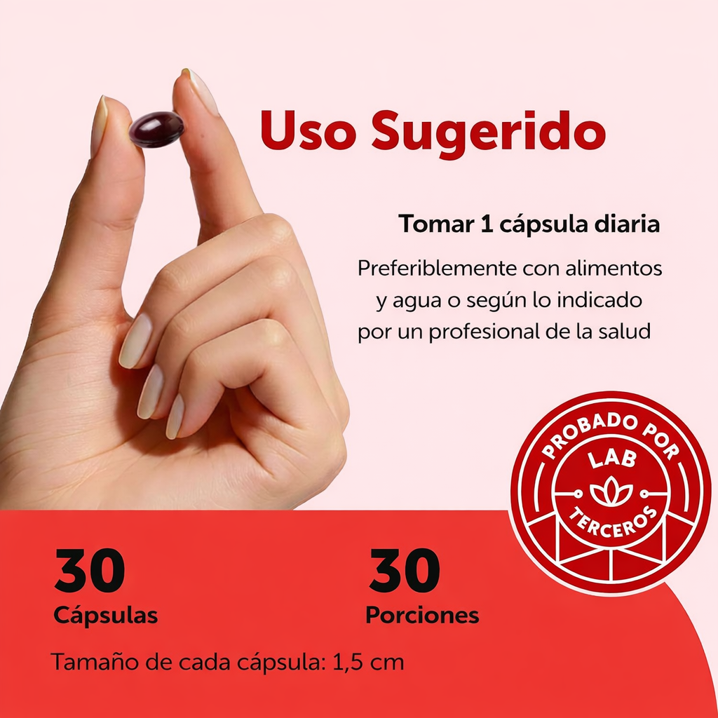 Micro Ingredients - Astaxantina 24 mg – Máxima Potencia Antioxidante para Piel, Energía y Anti-Edad | Softgels