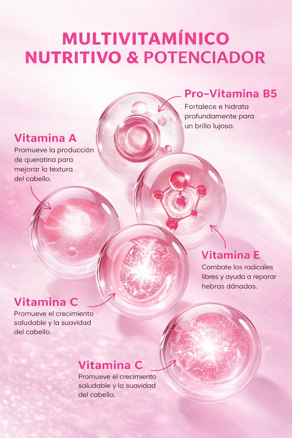 Pure Bali Hair Vitamins Moroccan Oil Capsules – Vitaminas para el cabello con Aceite de Argán y Aguacate – Vitaminas A, E y Pro-B5 – 40 cápsulas