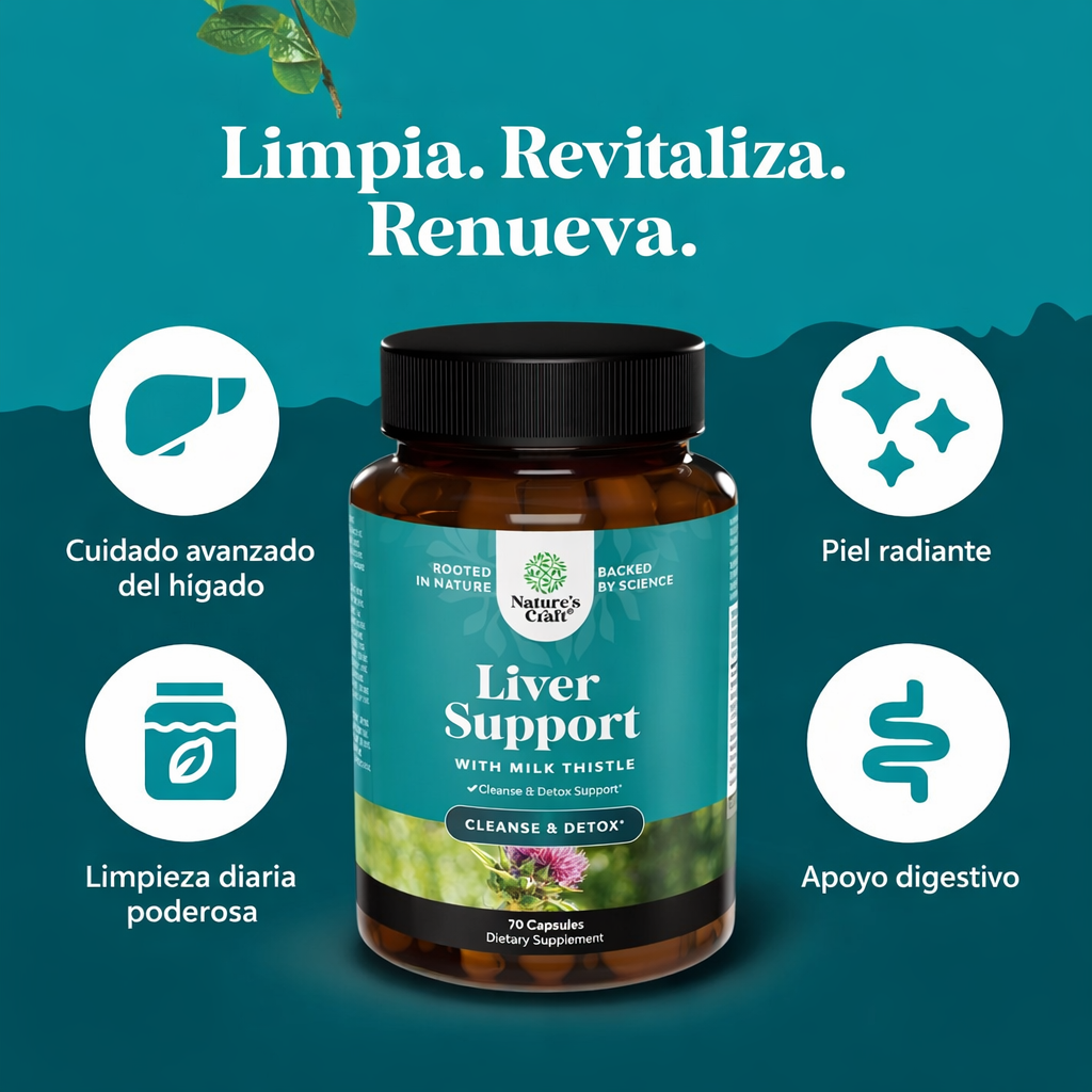 Liver Support – Cápsulas | Nature’s Craft | Apoyo para la Salud del Hígado