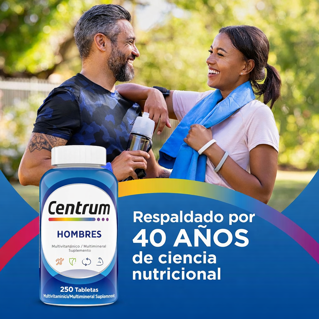 Centrum Multivitamínico para Hombre – Energía, Inmunidad y Rendimiento | Tabletas