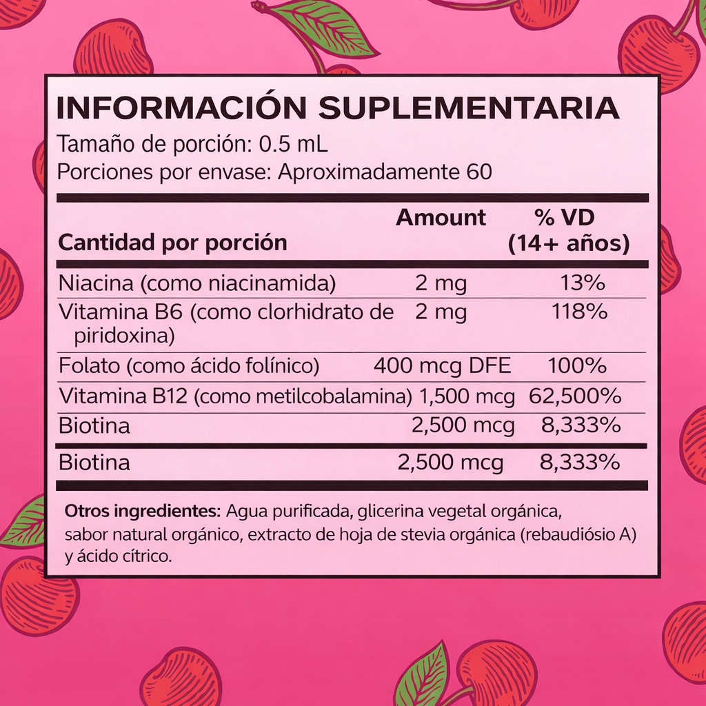 MaryRuth’s - Complejo B Vegano en Gotas Líquidas – Complejo B Orgánico para Energía, Cerebro y Metabolismo (30 mL)