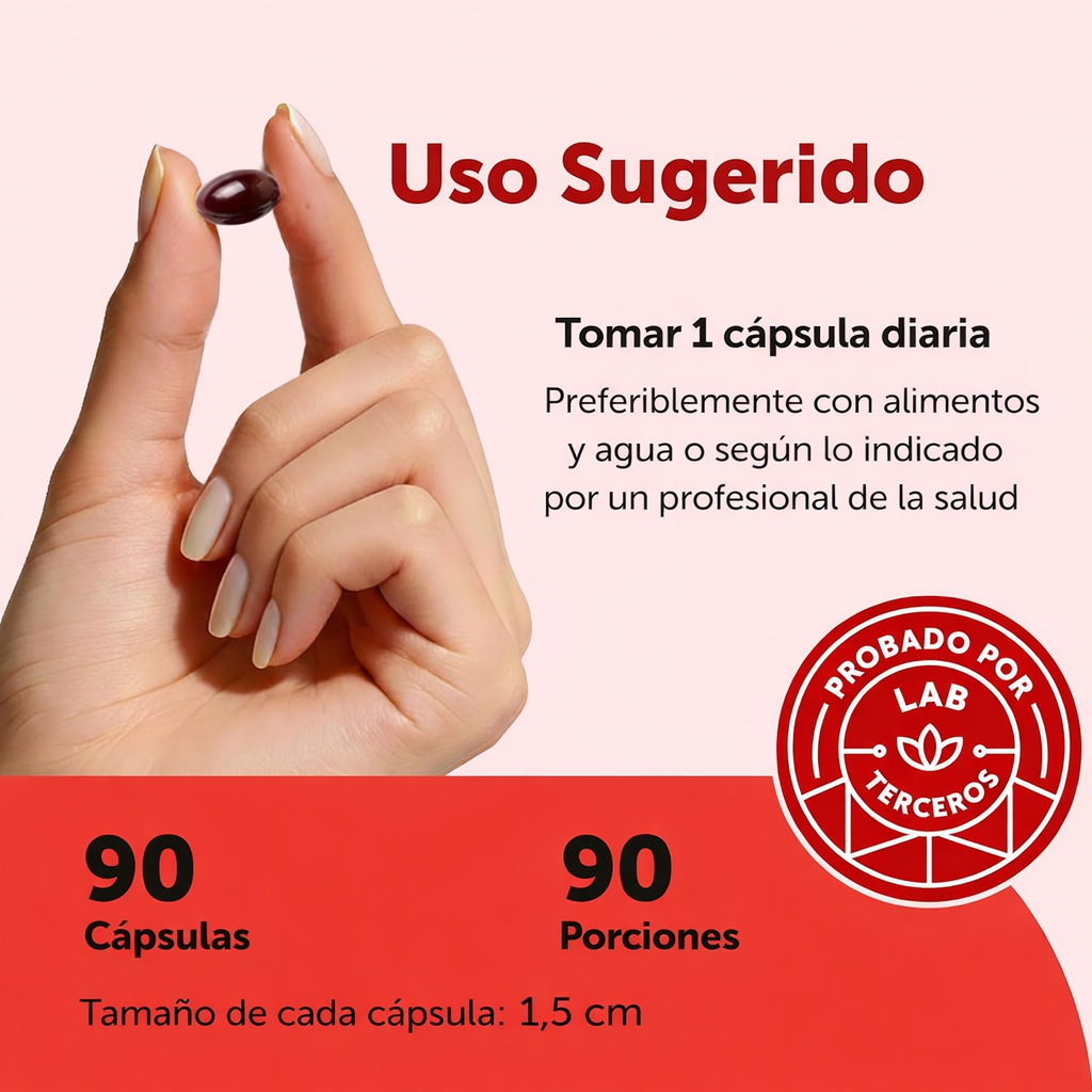 Micro Ingredients – Astaxantina 12 mg - Antioxidante Potente para Piel, Energía y Protección Celular | Softgels