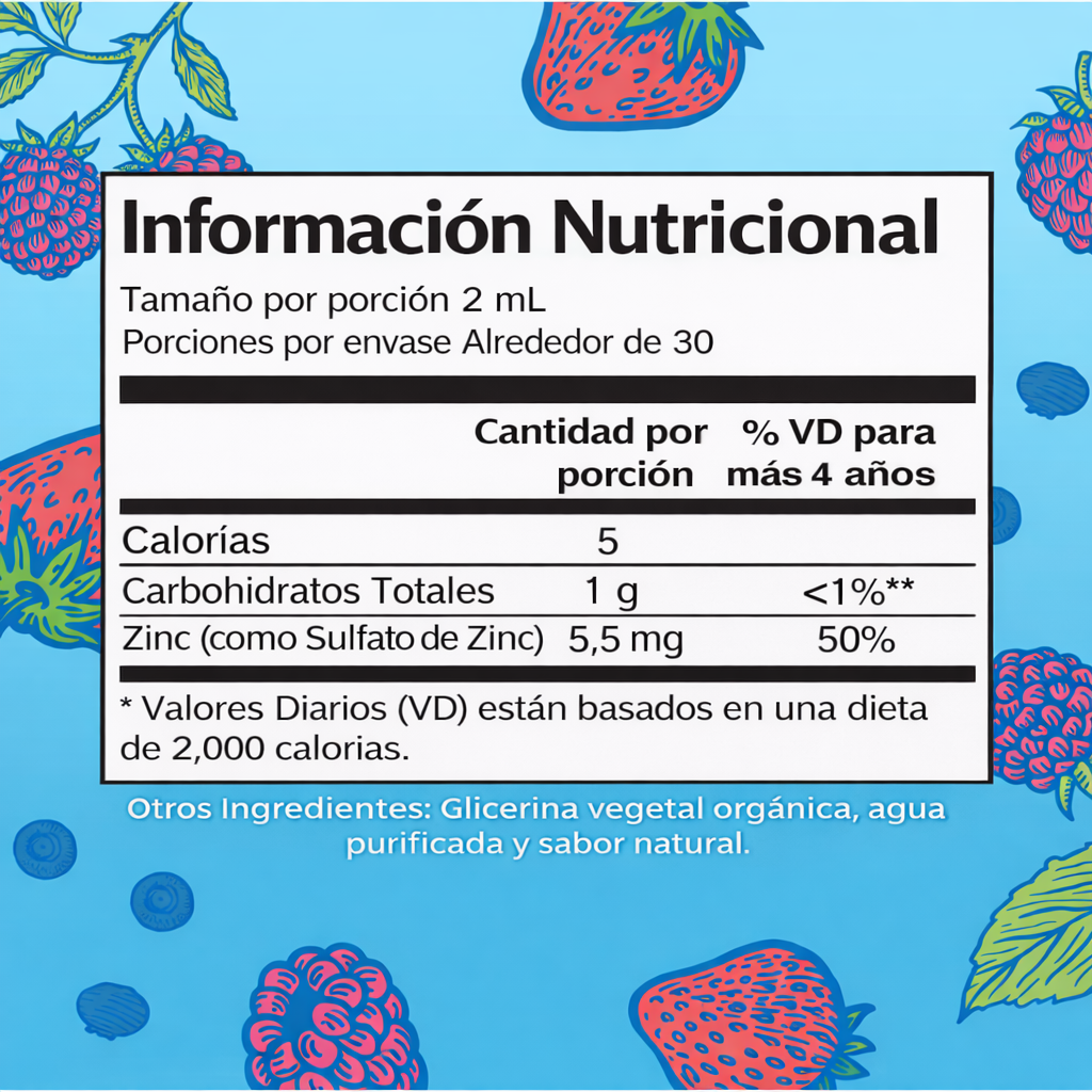 Organic Kids Ionic Zinc – Zinc Líquido Orgánico para Niños | Inmunidad y Desarrollo | MaryRuth’s