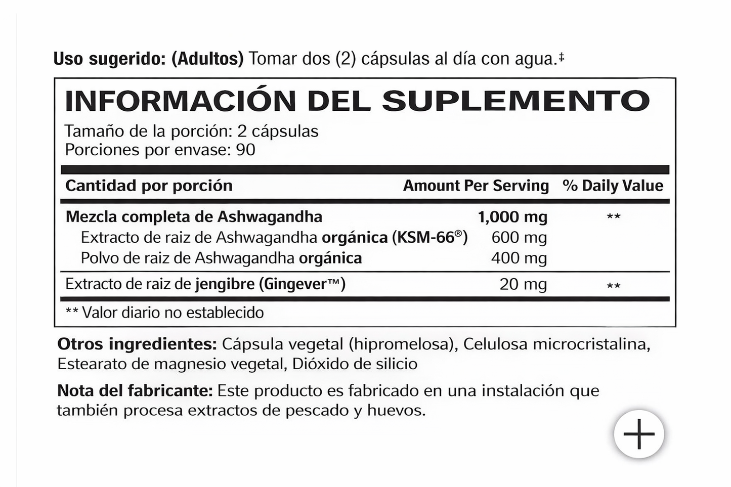 Ashwagandha 1000 mg | 180 Cápsulas | Youtheory | Adaptógeno para Estrés y Energía