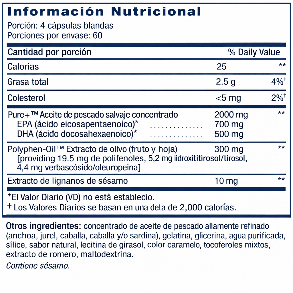 Life Extension Super Omega-3 EPA/DHA Fish Oil con Lignanos de Sésamo y Extracto de Oliva – 240 Softgels