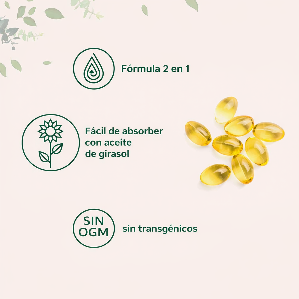 Micro Ingredients Vitamin D3 + K2 300 Softgels – Soporte para Huesos, Sistema Inmunológico y Salud Cardiovascular