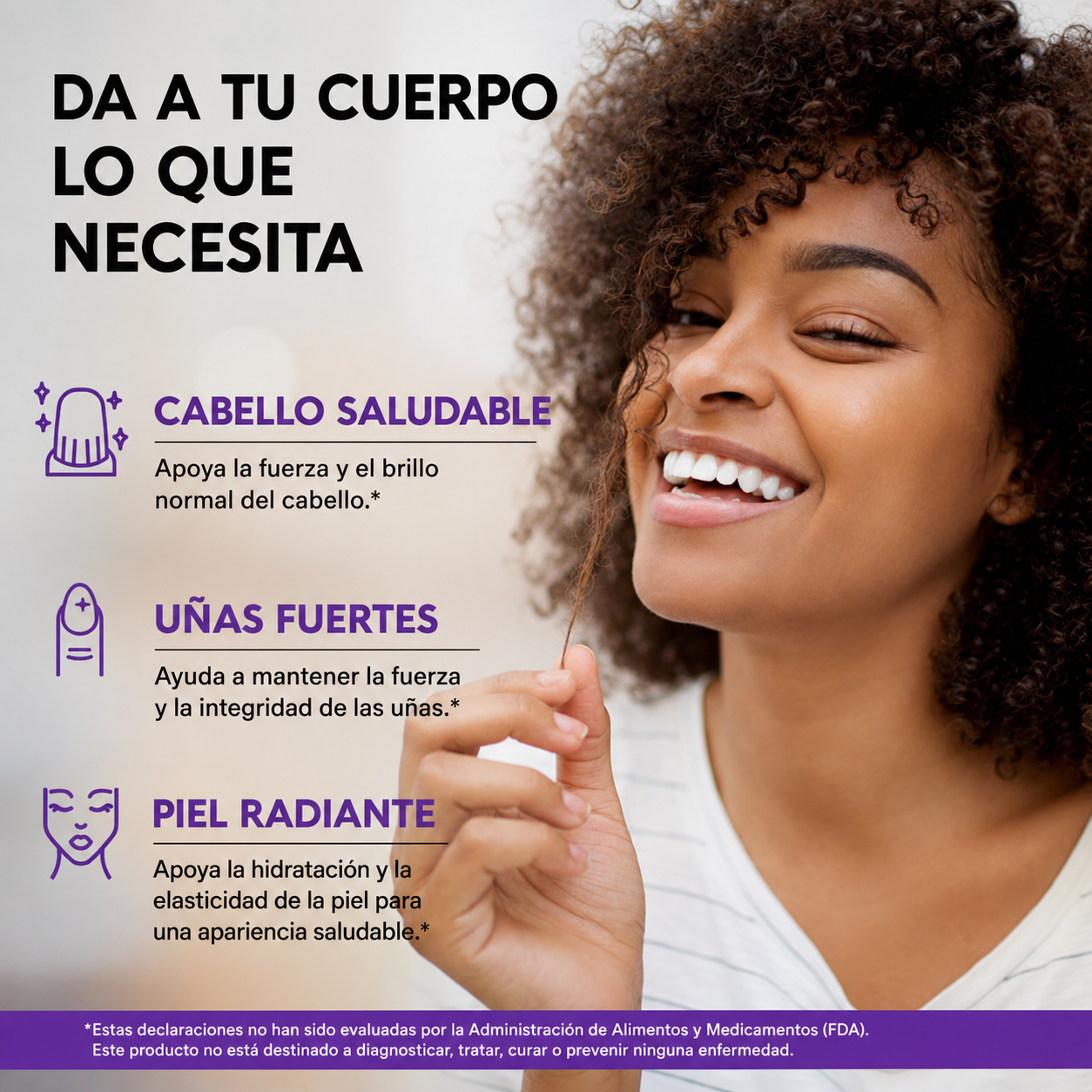 Nutra Harmony - Biotina, Colágeno y Queratina – Vitaminas para Cabello, Piel y Uñas | Cápsulas