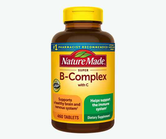 Nature Made - Complejo B con Vitamina C y Ácido Fólico - Complemento Alimenticio para Reforzar el Sistema Inmunitario | 460 Tabletas