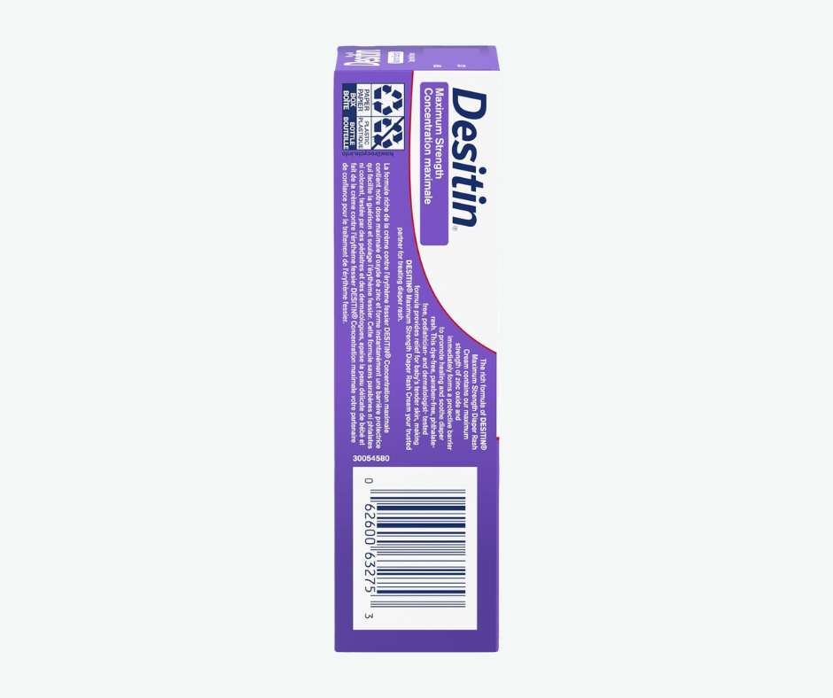 Desitin Maximum Strength 113 g – Crema Protectora para Dermatitis del Pañal | Máxima Protección con Óxido de Zinc