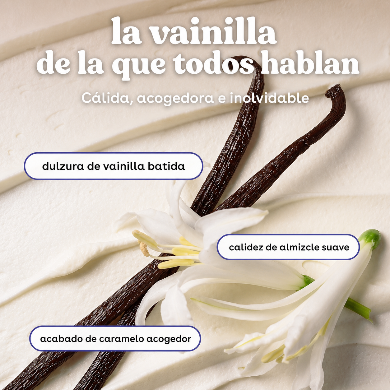 EOS Body Lotion Vanilla Cashmere – Loción corporal hidratante con manteca de karité y aceite de coco – 473 ml