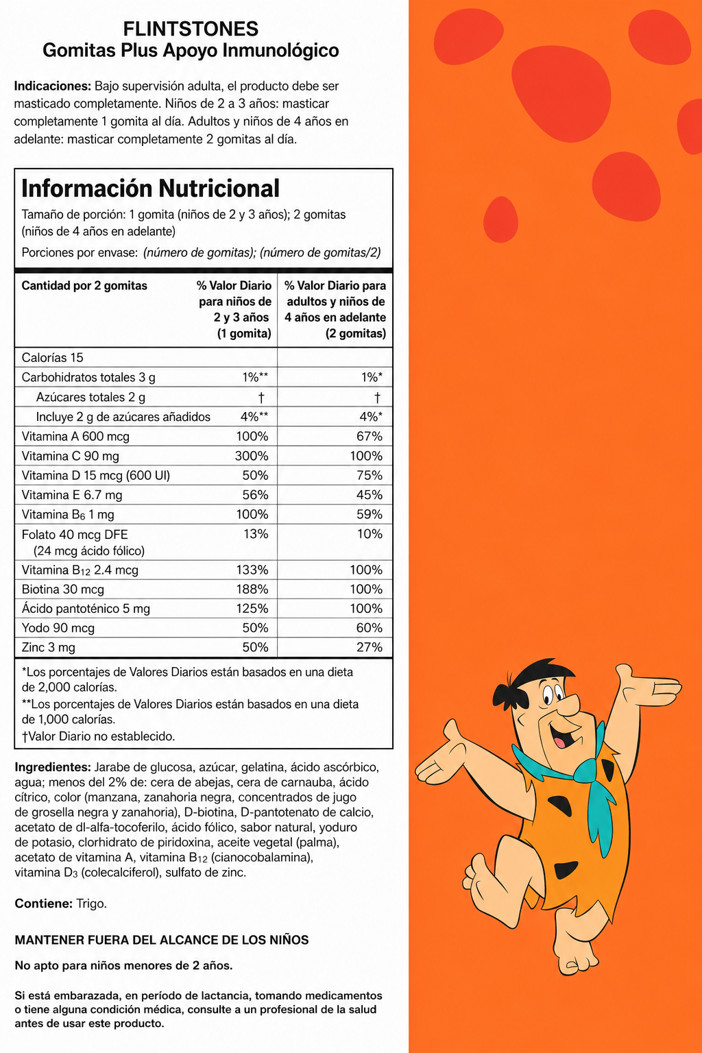 Bayer - Gomitas de Los Picapiedra (Flintstones) + Refuerzo Inmunitario - Multivitamínico Infantil con Vitamina C | 150 Gomitas