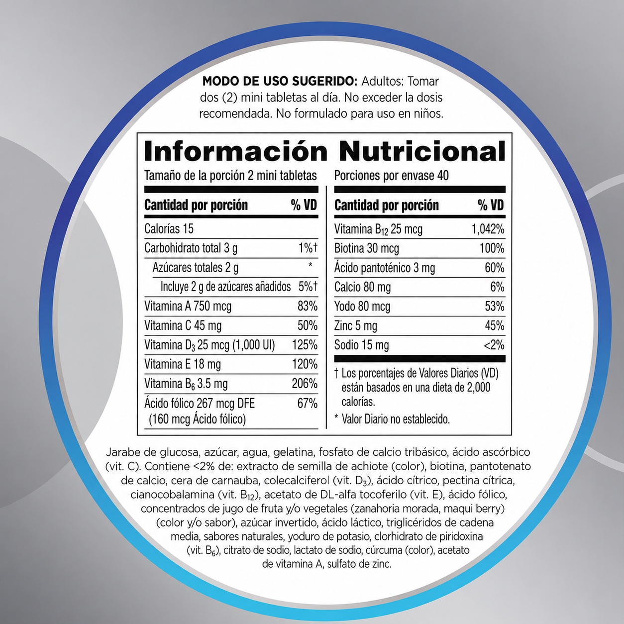 GSK - Centrum Multi Gomitas para Hombres Mayores de 50 Años - Suplemento Multivitamínico y Multimineral con Vitaminas D3, E, B6 y B12 con Sabor a Frutas Variadas | 140 Gomitas