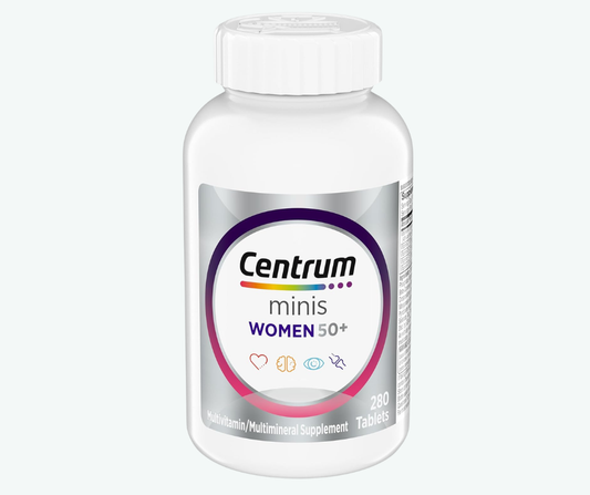 GSK - Centrum Minis Multivitamínico para Mujeres Mayores de 50 Años - Suplemento Multimineral con Vitamina D3 y Vitaminas del Grupo B - Favorece la Memoria y las Funciones Cognitivas en las Personas Mayores | 280 Tabletas
