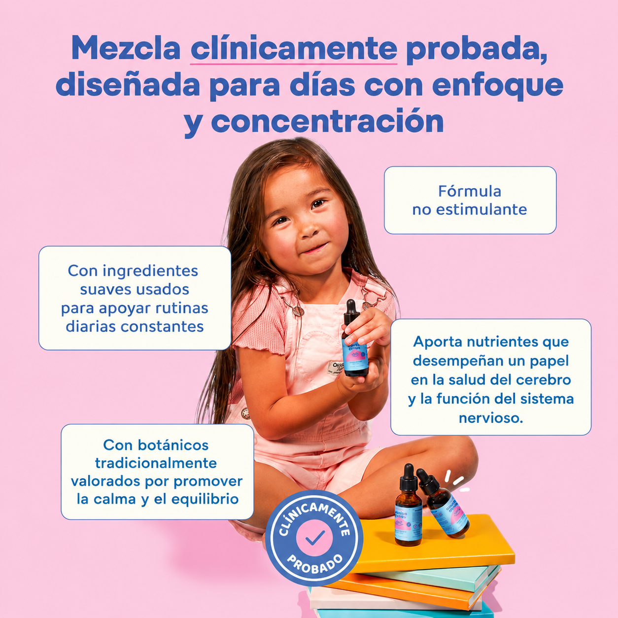 JoySpring - Genius Drops (Ginkgo Biloba para Niños) | Enfoque, Atención y Concentración | 30 ml