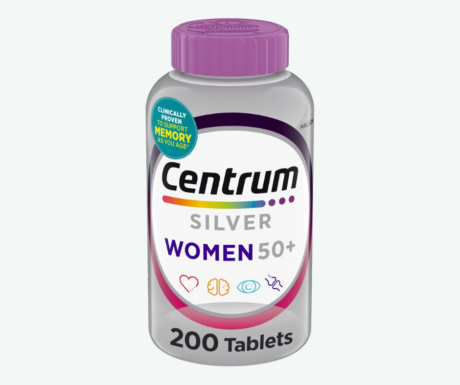Haleon - Centrum para Mujeres Mayores de 50 Años - Suplemento Multivitamínico y Multimineral con Vitamina D3, Vitaminas del Grupo B - Favorece la Memoria y las Funciones Cognitivas en las Personas Mayores | Tabletas