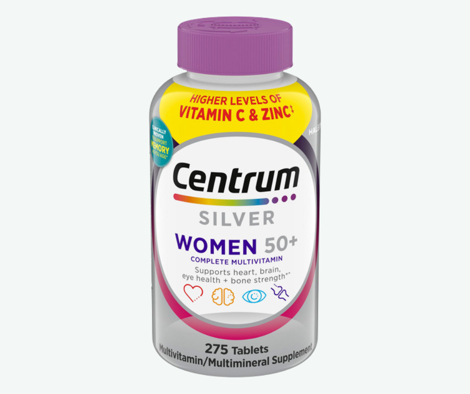Haleon - Centrum para Mujeres Mayores de 50 Años - Suplemento Multivitamínico y Multimineral con Vitamina D3, Vitaminas del Grupo B - Favorece la Memoria y las Funciones Cognitivas en las Personas Mayores | Tabletas
