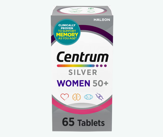 Haleon - Centrum para Mujeres Mayores de 50 Años - Suplemento Multivitamínico y Multimineral con Vitamina D3, Vitaminas del Grupo B - Favorece la Memoria y las Funciones Cognitivas en las Personas Mayores | Tabletas