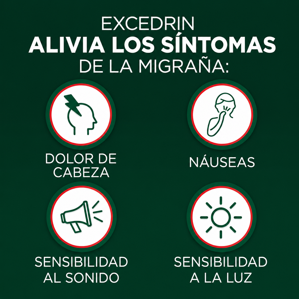 Haleon - Excedrin Migraine Relief - Alivia los Síntomas de la Migraña | 300 Tabletas