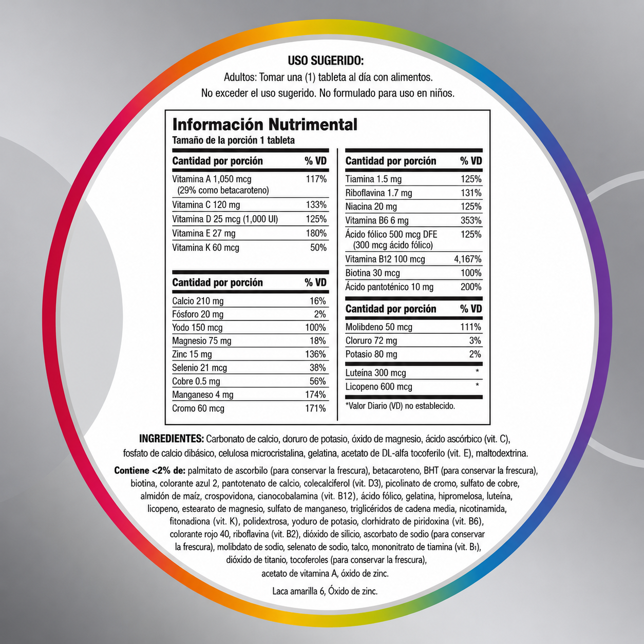 Haleon - Centrum para Hombres Mayores de 50 Años - Suplemento Multivitamínico y Multimineral, Vitamina D3, Vitaminas del Grupo B y Zinc - Favorece la Memoria y las Funciones Cognitivas en las Personas Mayores | Tabletas