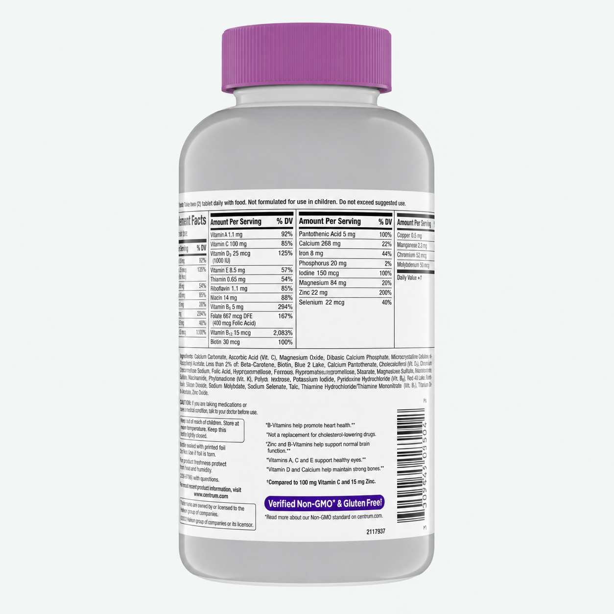 Haleon - Centrum para Mujeres Mayores de 50 Años - Suplemento Multivitamínico y Multimineral con Vitamina D3, Vitaminas del Grupo B - Favorece la Memoria y las Funciones Cognitivas en las Personas Mayores | Tabletas