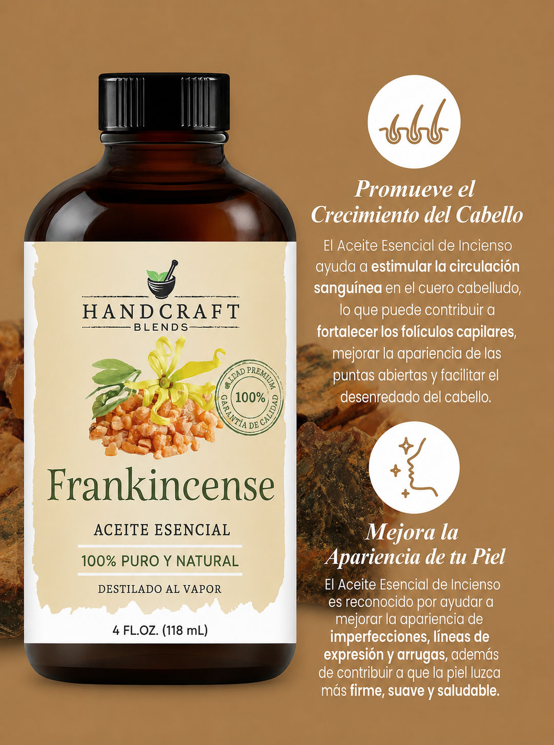 Handcraft Blends – Aceite Esencial de Incienso 100% Puro y Natural | 10, 30 y 118 mL