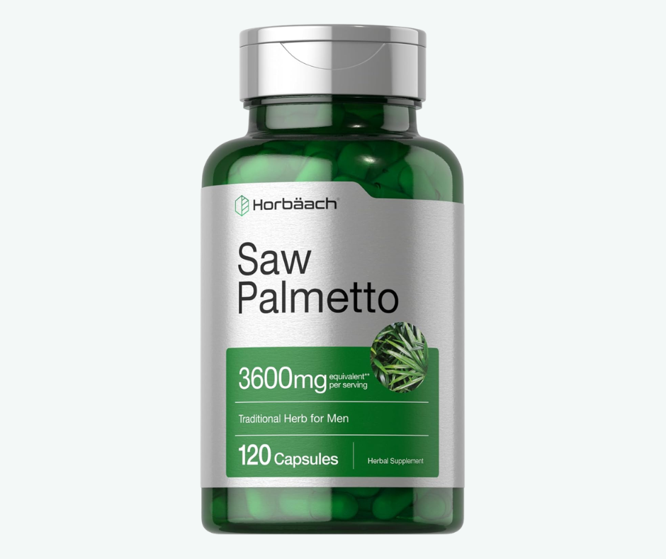 Horbäach - Saw Palmetto 3600 mg – Suplemento Herbal para Hombre | 120 Cápsulas