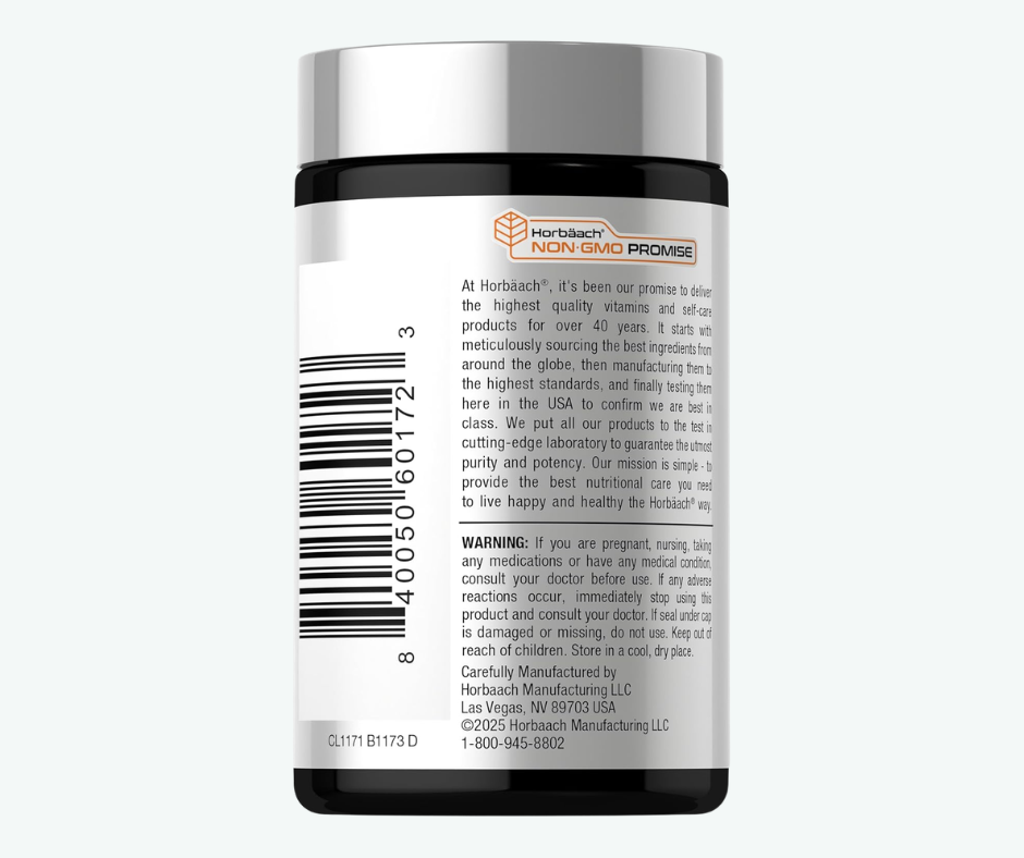 Horbäach - Vitamina B12 Metilcobalamina 5000 mcg – 120 Tabletas de Disolución Rápida Sublingual