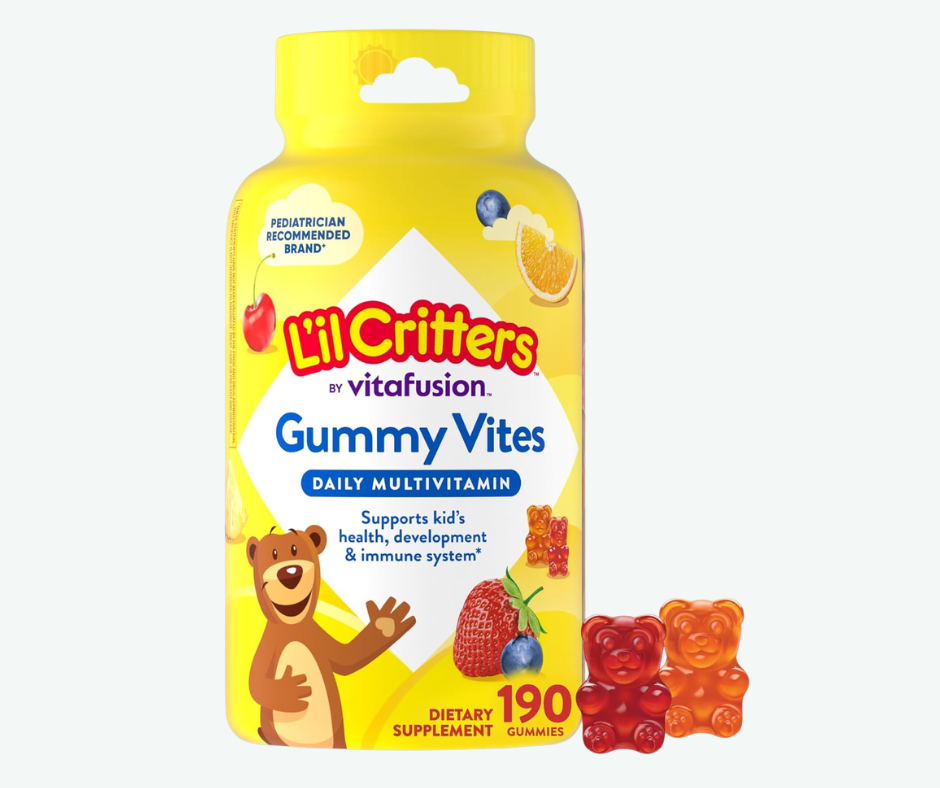 L'il Critters - Multivitamínico en Gomitas para Niños - Vitaminas Esenciales para el Crecimiento y la Energía con Vitamina C y D | Gomitas