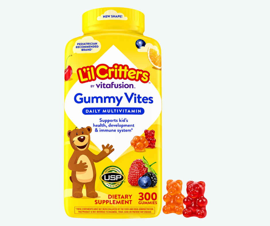 L'il Critters - Multivitamínico en Gomitas para Niños - Vitaminas Esenciales para el Crecimiento y la Energía con Vitamina C y D | Gomitas