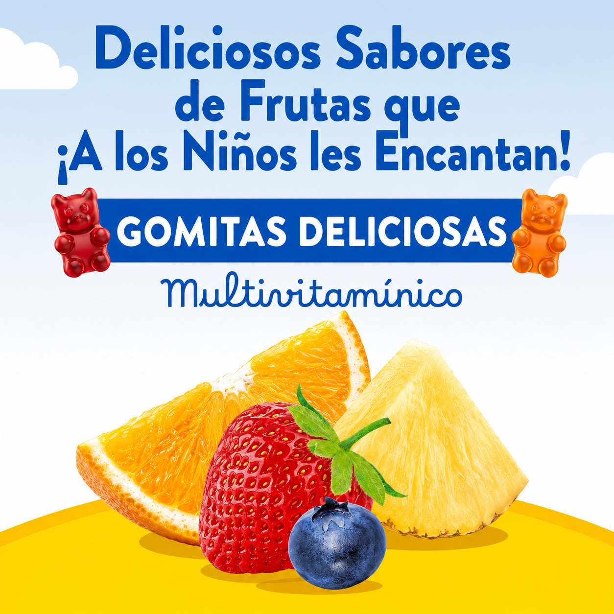 L'il Critters - Multivitamínico en Gomitas para Niños - Vitaminas Esenciales para el Crecimiento y la Energía con Vitamina C y D | Gomitas