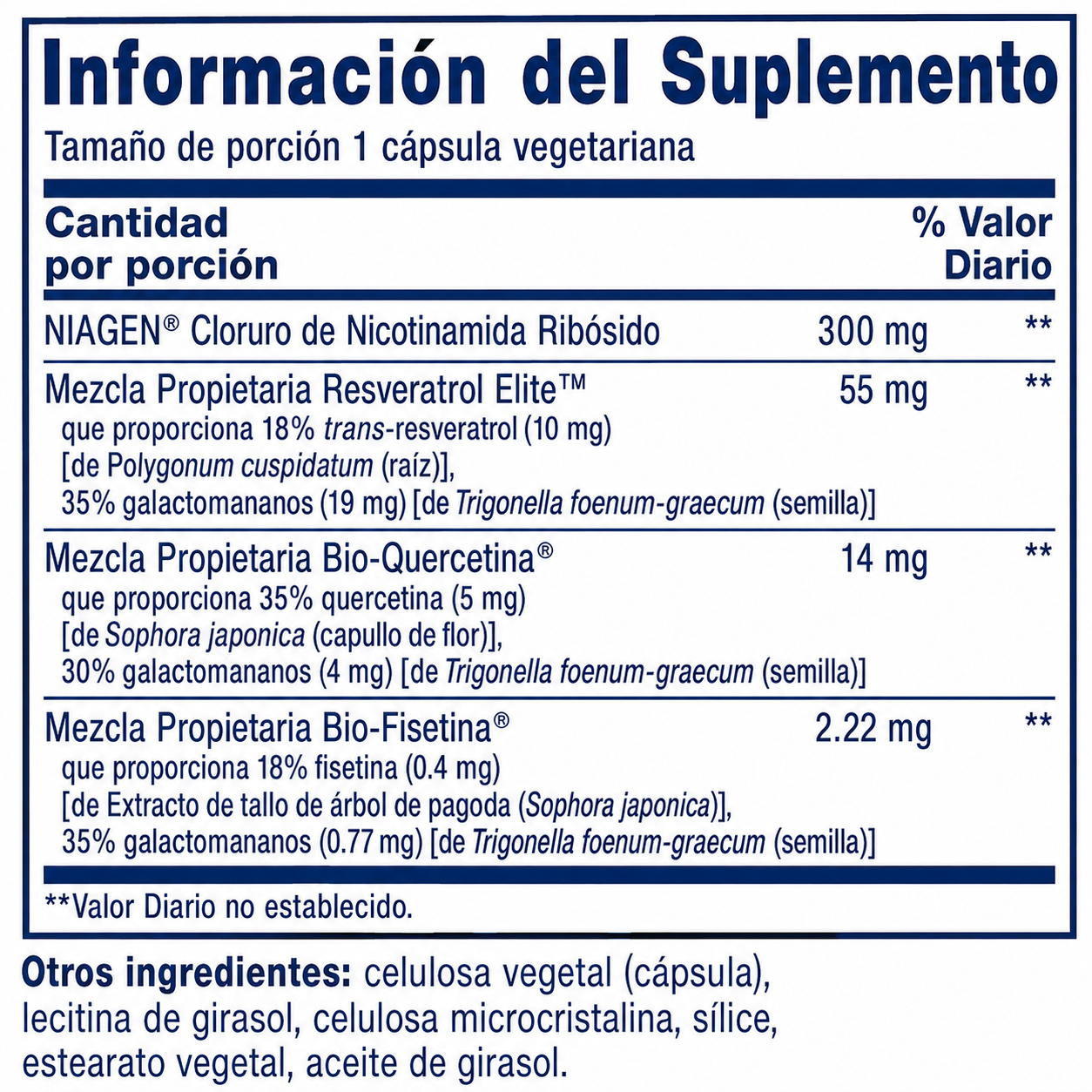 Life Extension - NAD+ Regenerador Celular y Resveratrol Elite – Apoyo para Energía Celular y Bienestar Antioxidante| 30 Cápsulas