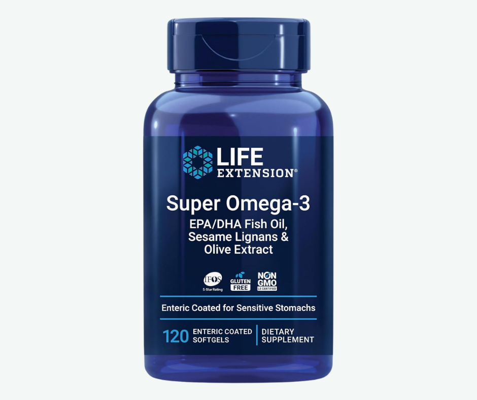 Life Extension - Super Omega-3 - EPA/DHA - Aceite de Pescado con Lignanos de Sésamo y Extracto de Oliva | 240 Softgels